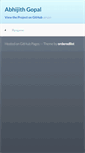Mobile Screenshot of abhijith.github.io