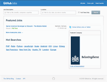 Tablet Screenshot of jobs.github.com
