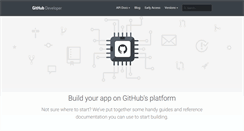 Desktop Screenshot of developer.github.com