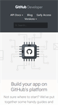 Mobile Screenshot of developer.github.com