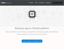 Tablet Screenshot of developer.github.com