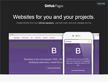 Tablet Screenshot of pages.github.com