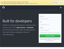 Tablet Screenshot of github.com