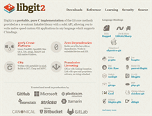 Tablet Screenshot of libgit2.github.com