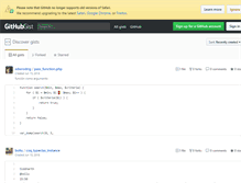 Tablet Screenshot of gist.github.com
